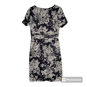 David Warren Silk Black White Dress size 8